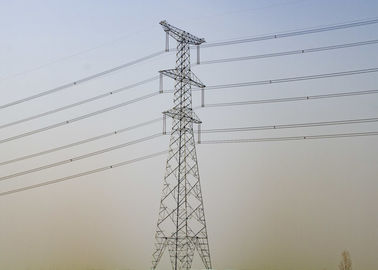 220KV Electrical Transmission Tower Single / Double / Muti Circuit Durable