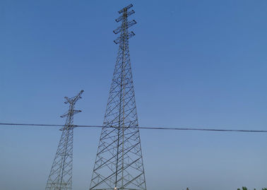 4 أرجل برج الطاقة الكهربائية العلوية Towers أبراج كهربائية فولاذية عالية الجهد Q345B / Q235B