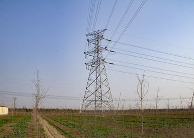 Terminal 110KV Steel Electrical Transmission Tower For Power Distribution