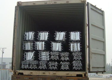 4 Legged Angle Steel Transmission Tower , S355JR / S235JR Multi Circuit Tower
