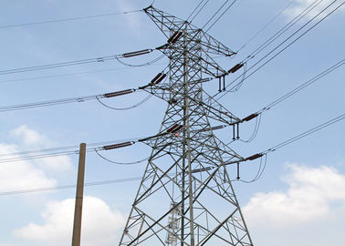 S355JR Steel 10 - 1000KV Electric Power Tower Terminal Type Environmental Friendly