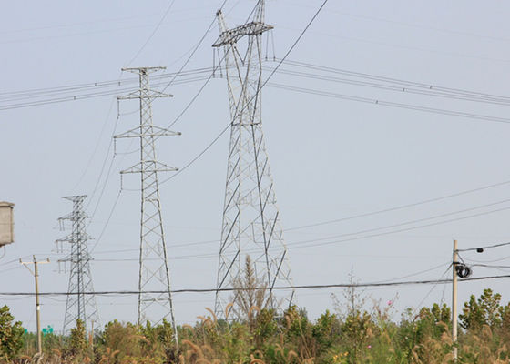 قوة عالية منخفضة سبائك الصلب الصرح ، 230KV برج التعليق الكهربائي